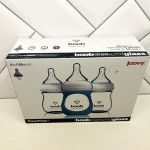 Joovy boob glass bottle 5oz pack teal